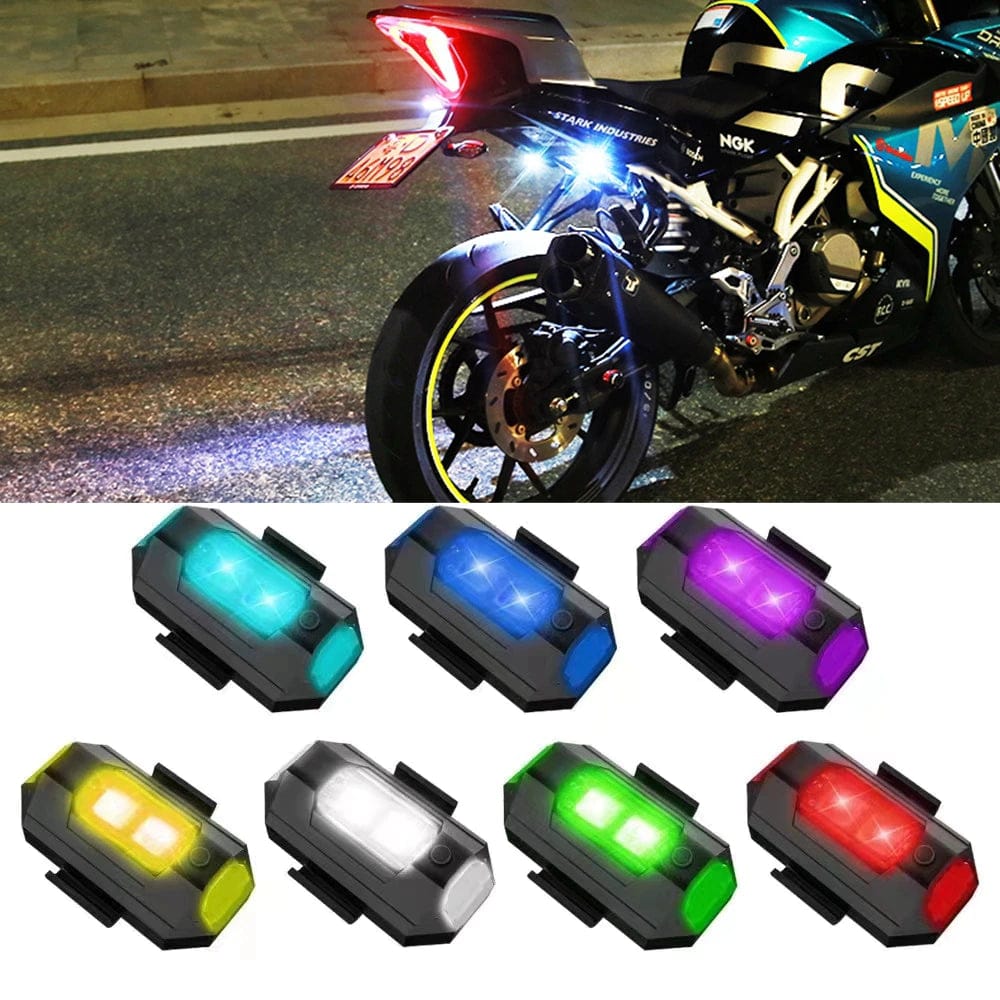 2 pc New Universal USB Aircraft Light for bike and car